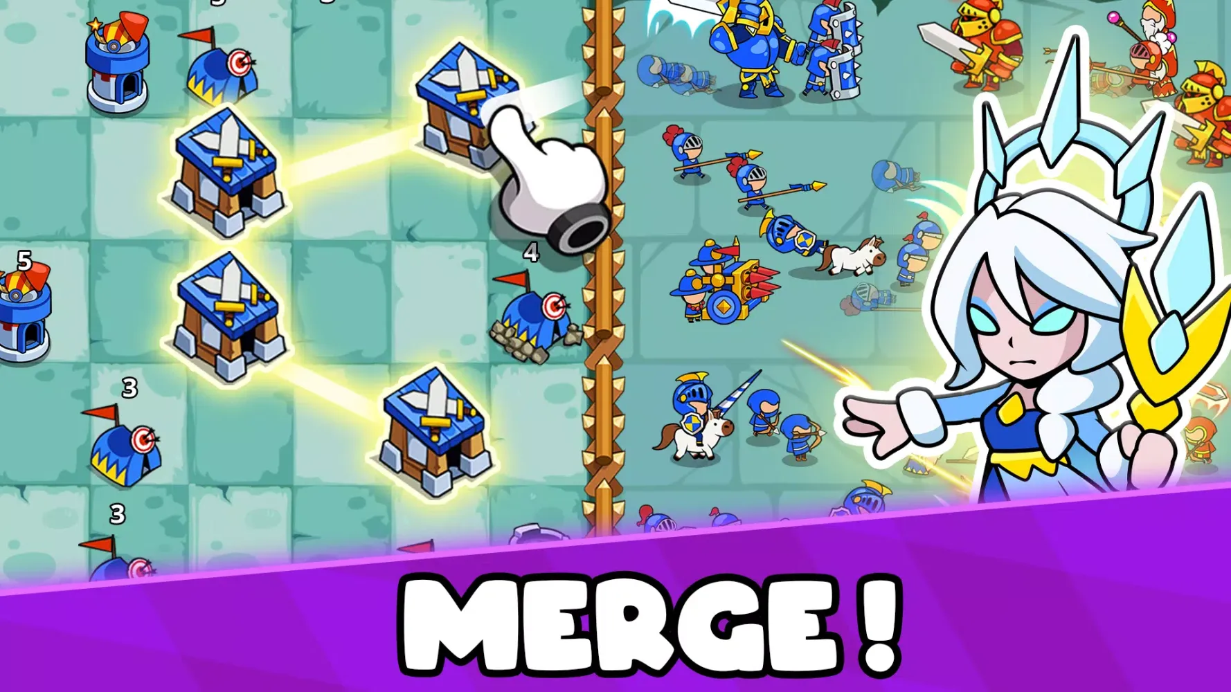 Capturas de tela do Save The Kingdom: Merge Towers