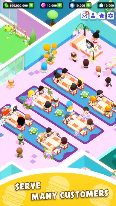 ภาพหน้าจอของ Mini Restaurant: Food Tycoon
