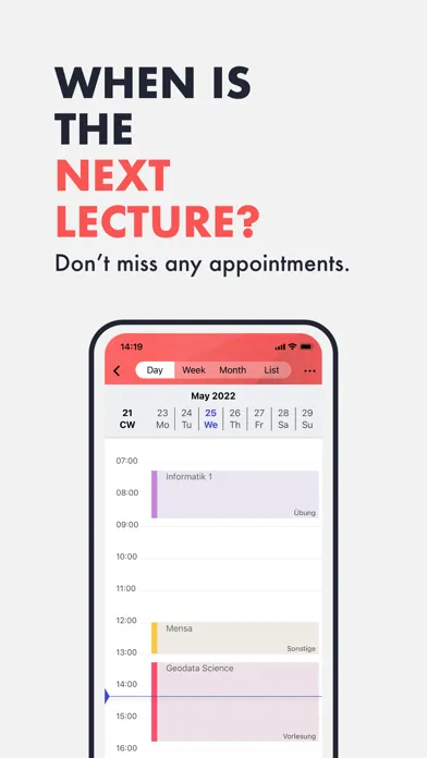 Captures d'écran de HM.edu App