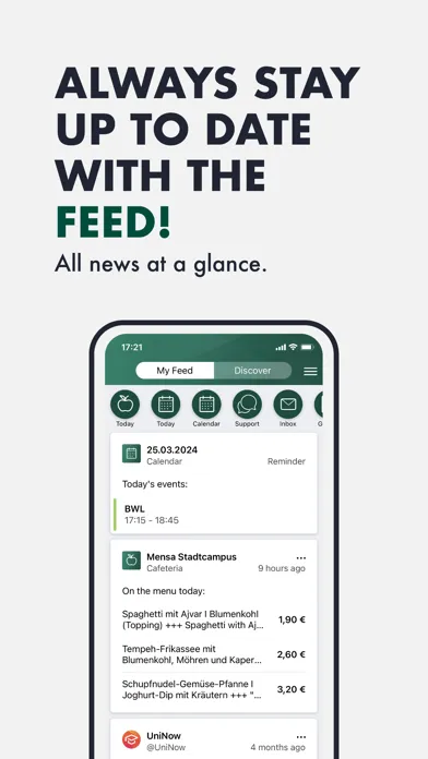 Screenshot di myCampus HNEE