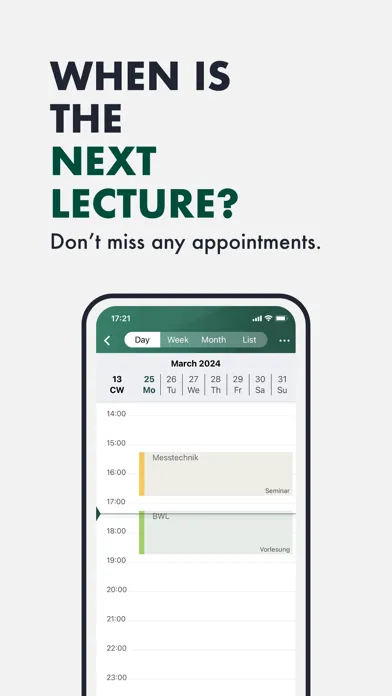 Screenshot di myCampus HNEE