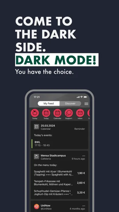 Screenshot di myCampus HNEE