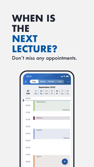 THU Studium Screenshots
