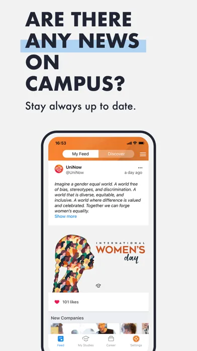 Captures d'écran de NBS Campus App
