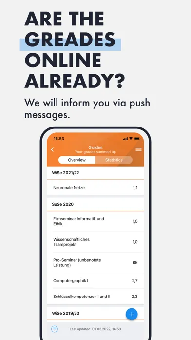 Captures d'écran de NBS Campus App