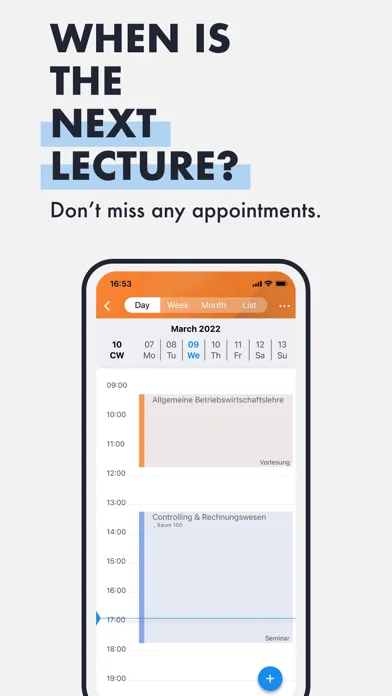 Captures d'écran de NBS Campus App