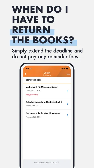 Captures d'écran de NBS Campus App