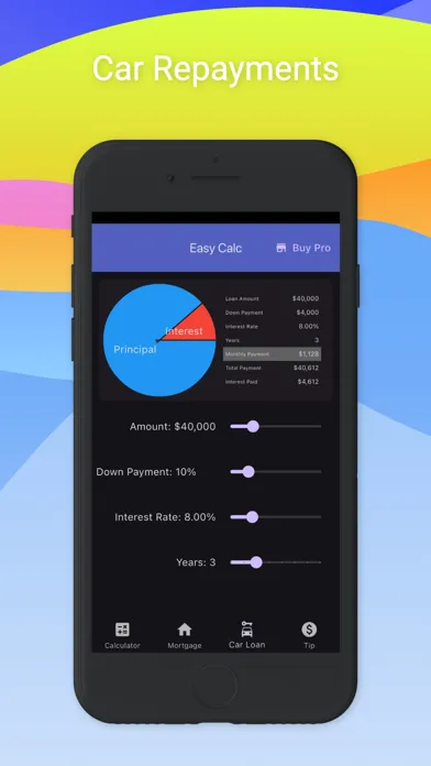 Mortgage Auto loan Easy Calc スクリーンショット