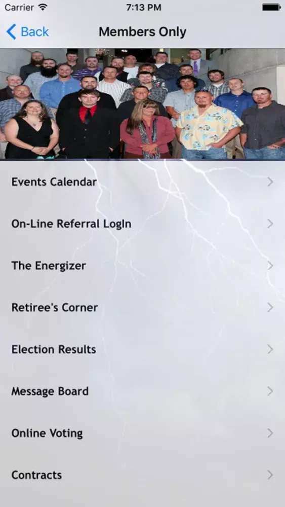 ภาพหน้าจอของ IBEW Local 76