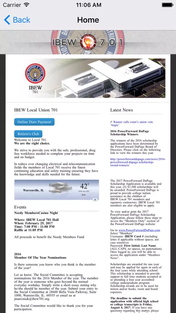 IBEW 701 Screenshots