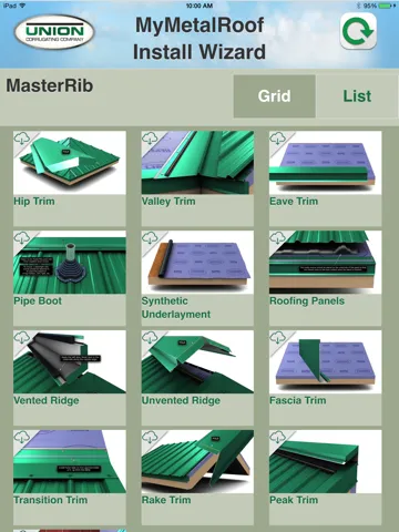 Скриншоты MyMetalRoof - Install Wizard iPad 