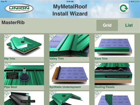 Скриншоты MyMetalRoof - Install Wizard iPad 
