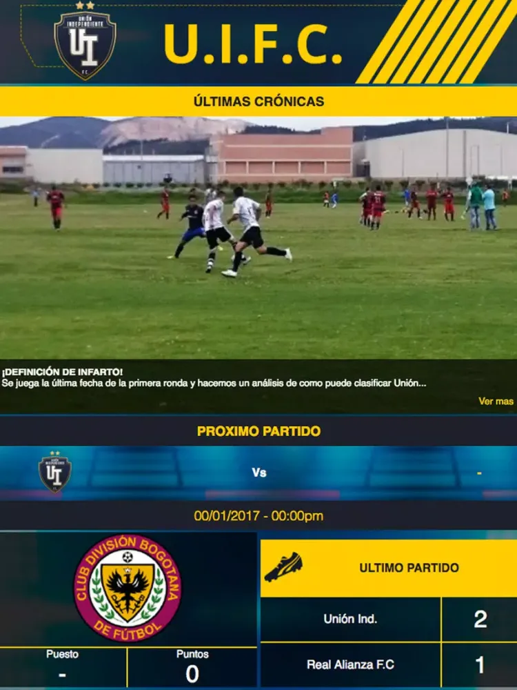 ภาพหน้าจอของ Union Independiente iPad 