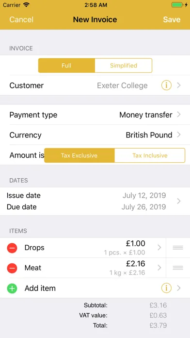 MyInvoice سکرین شاٹس