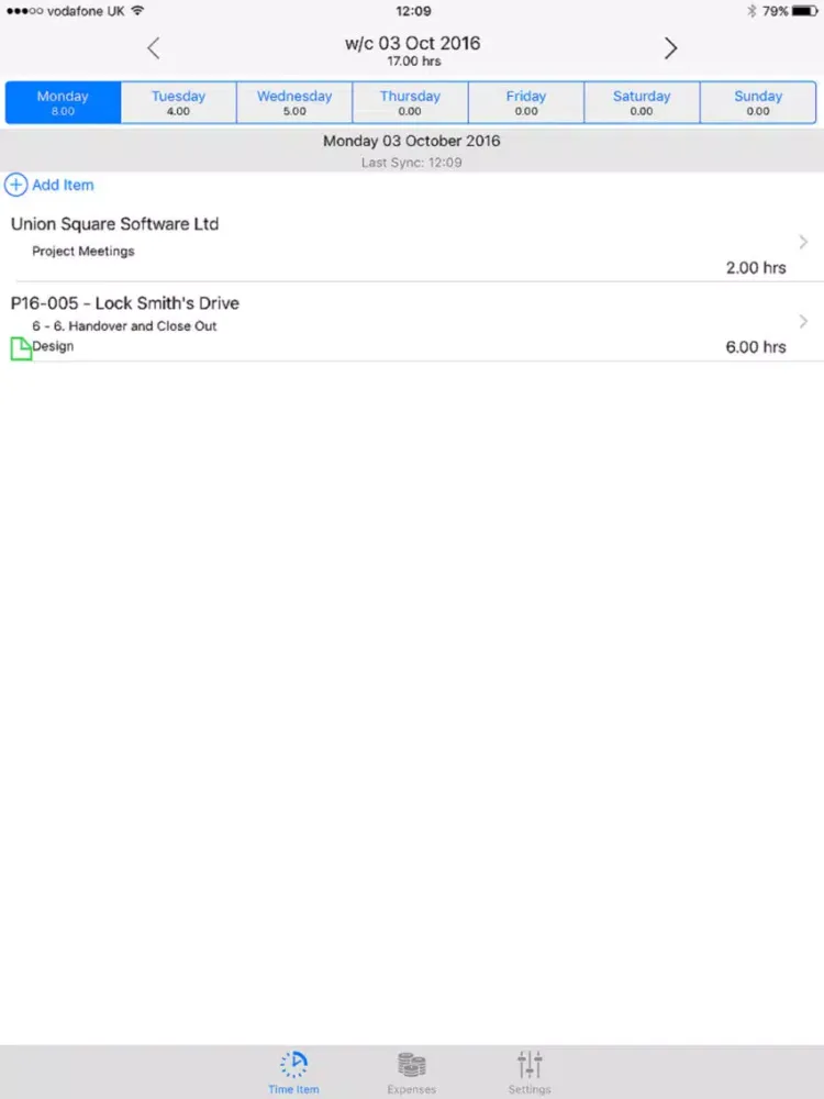 ภาพหน้าจอของ Timesheets & Expenses iPad 