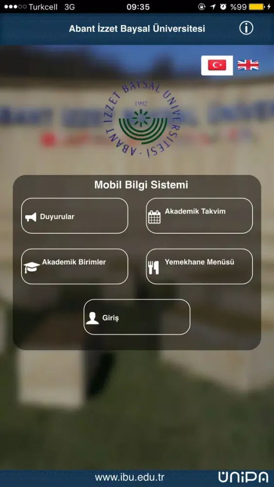 İzzet Baysal Üniversitesi 스크린샷