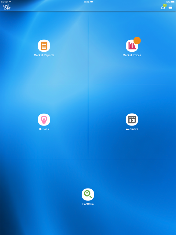 Uniper Market Solutions App iPad  স্ক্রিনশট