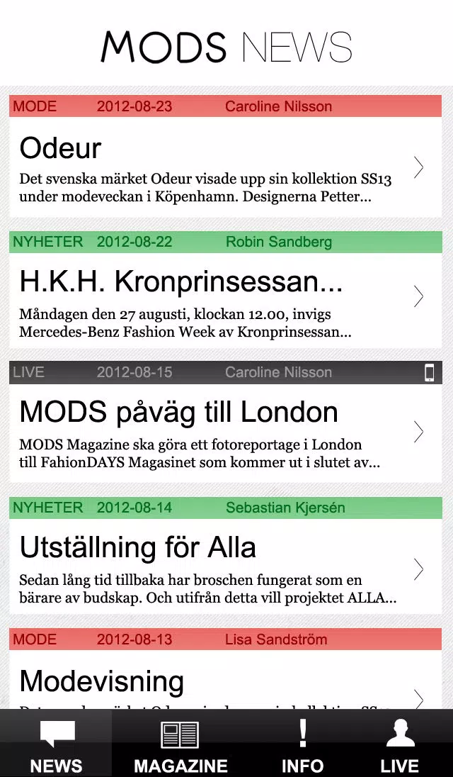 صور MODS Live