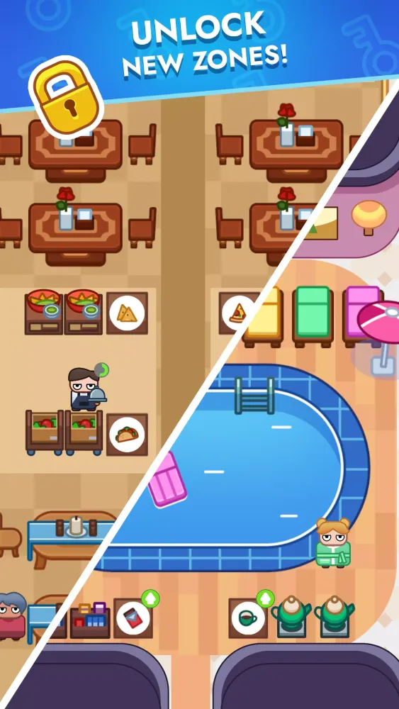 Captures d'écran de Royal Hotel: idle game
