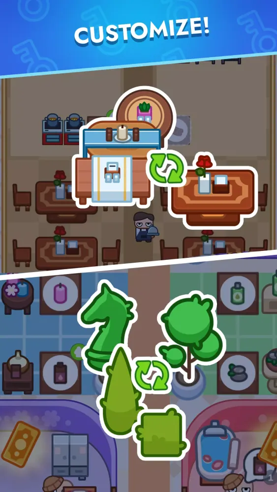 Captures d'écran de Royal Hotel: idle game