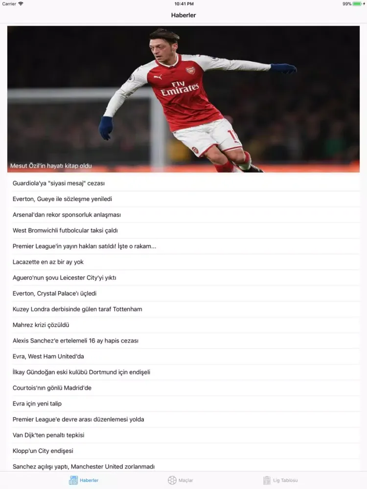 Captures d'écran de Footbico Haberleri iPad 