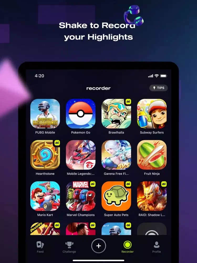 Powder - Gaming clips iPad  Screenshots