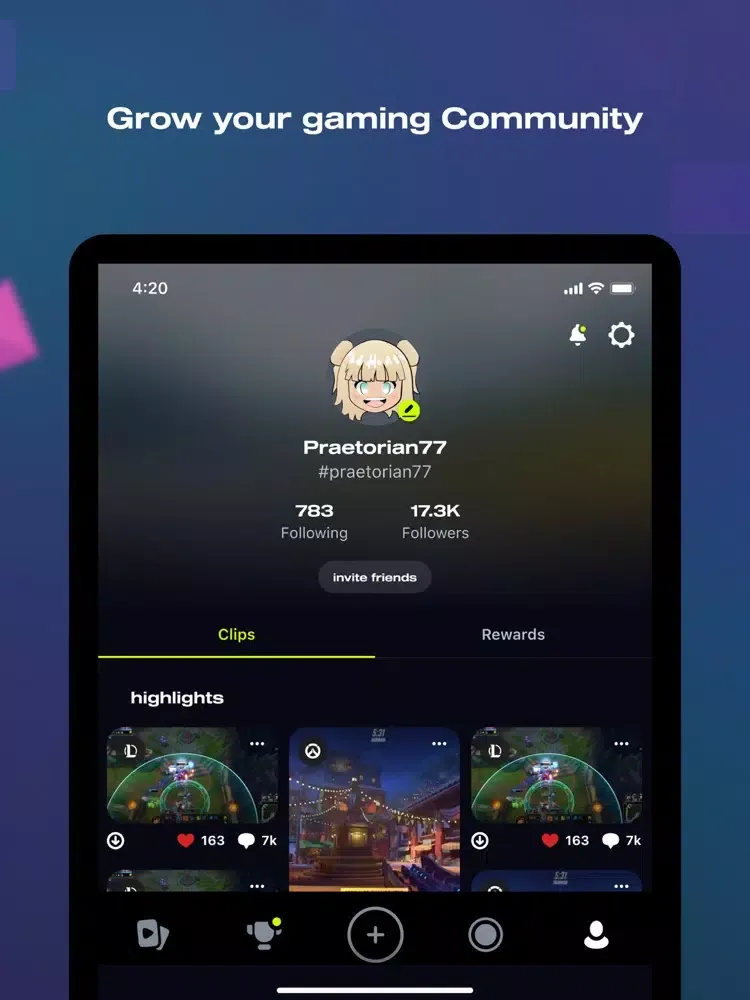 Powder - Gaming clips iPad  Screenshots