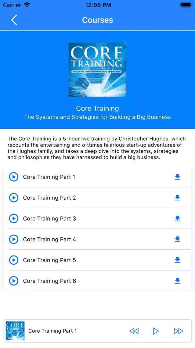 Core Training スクリーンショット