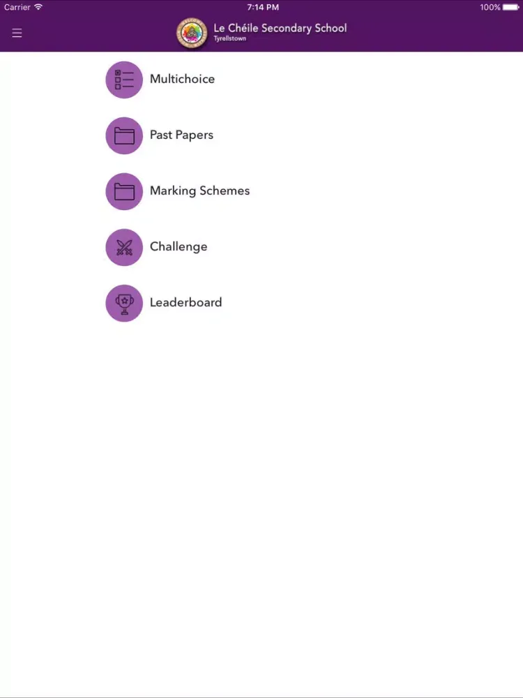 Скриншоты Le Chéile Secondary School iPad 