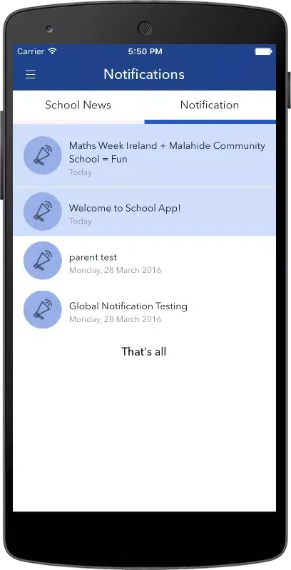 Malahide Community School Screenshots