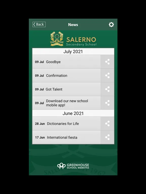 Salerno Secondary School iPad  سکرین شاٹس