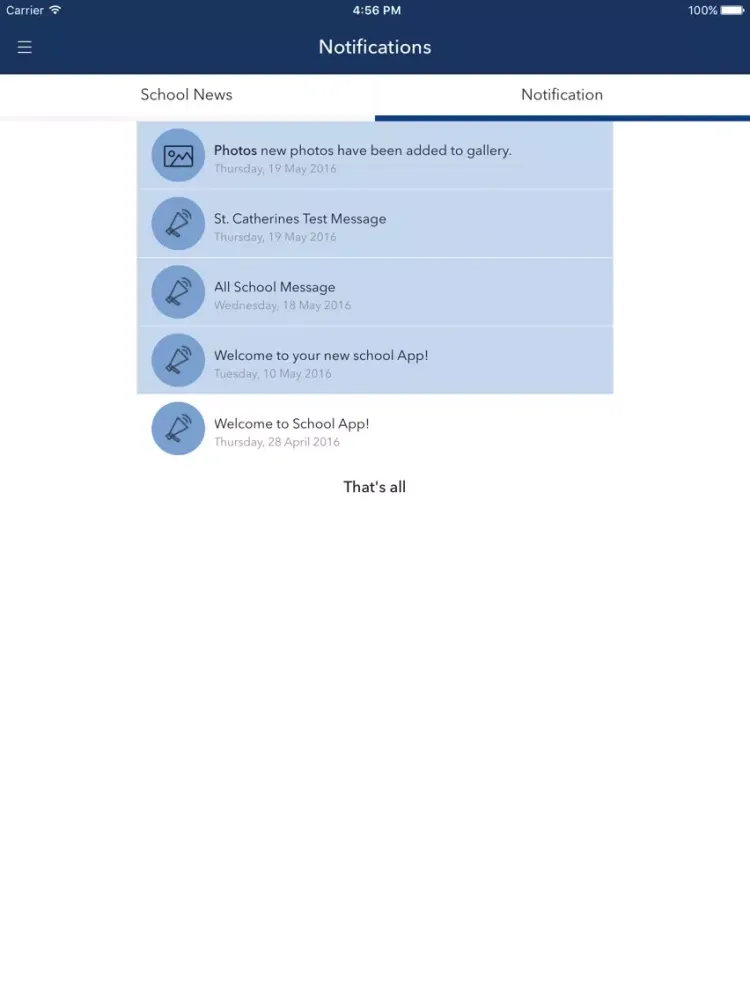 St. Catherine's Vocational School iPad  Screenshots