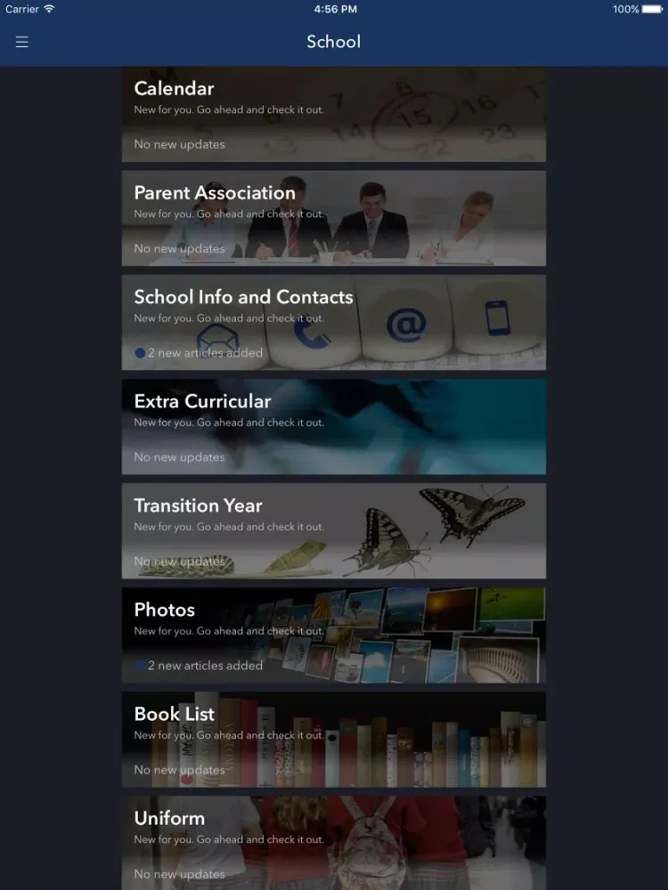 St. Catherine's Vocational School iPad  Screenshots