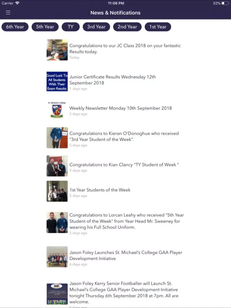 St. Michael's College,Listowel iPad  스크린샷