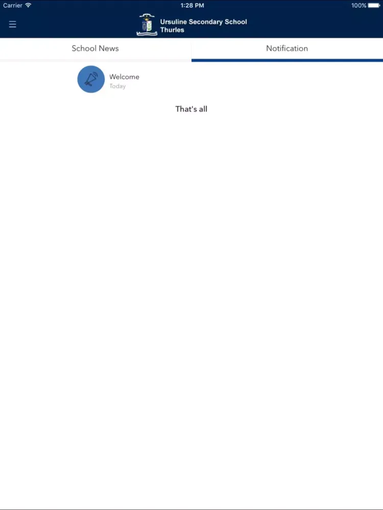 Ảnh chụp màn hình của Ursuline Secondary School iPad 