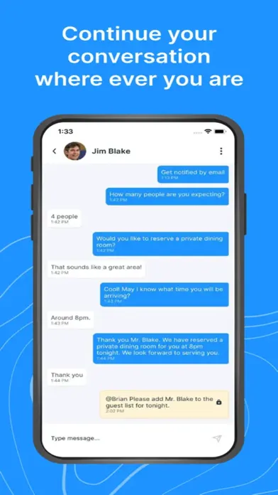 ภาพหน้าจอของ Unilink agent