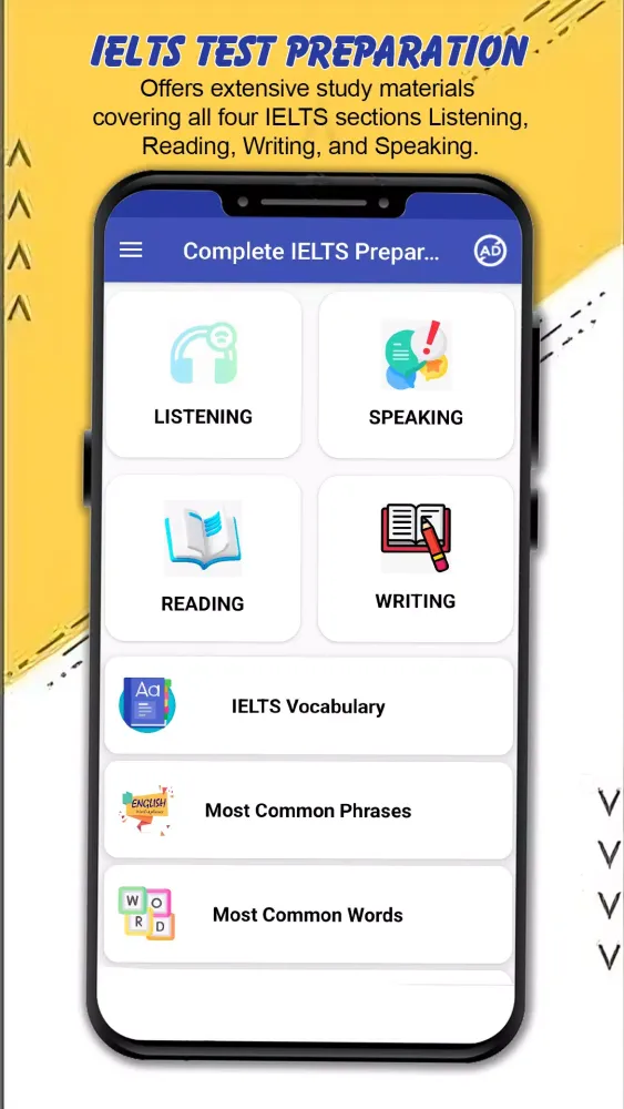 IELTS Test Preparation Guide Screenshots