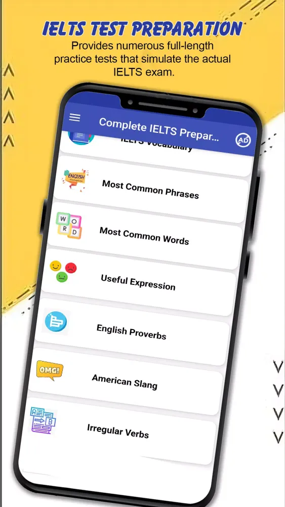 IELTS Test Preparation Guide Screenshots