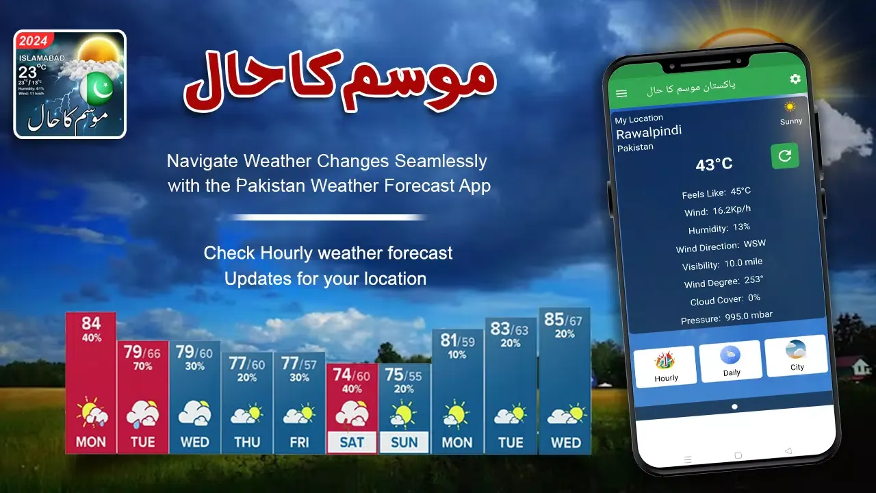 Capturas de tela do Pakistan Weather Forecast 2024