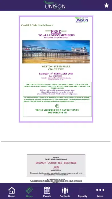 Cardiff & Vale Unison 스크린샷