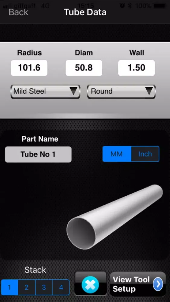 Captures d'écran de Tube Tooling Calculator Pro