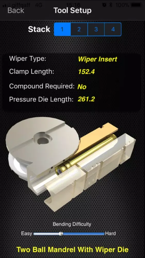 Captures d'écran de Tube Tooling Calculator Pro