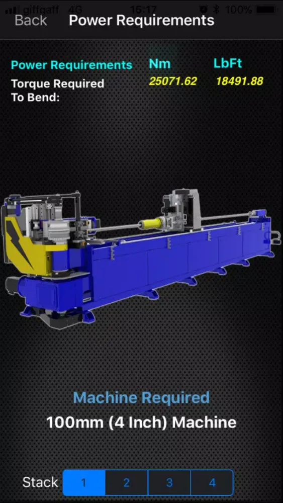 Captures d'écran de Tube Tooling Calculator Pro