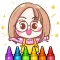 glitter dolls coloring