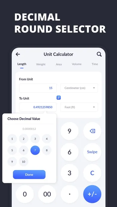 Capturas de pantalla de Unit Converter and Calc
