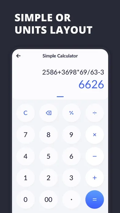 Capturas de pantalla de Unit Converter and Calc