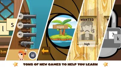 Tangkapan layar Pirate Phonics 2 : Kids learn to read!