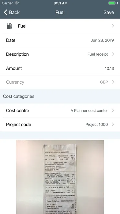 Unit4 Expenses for MDM Screenshots