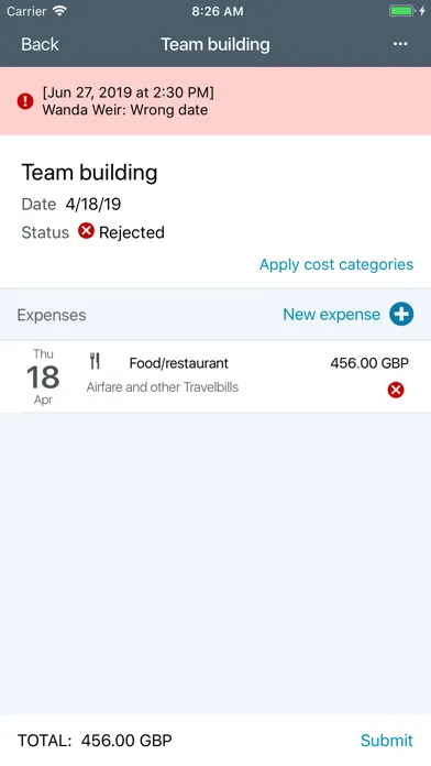 Unit4 Expenses for MDM Screenshots