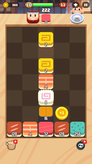 Sushi Drop : Merge Puzzle Ekran Görüntüleri
